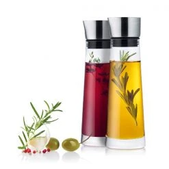 ALINJO Oil And Vinegar Serving Set With Stainless Steel Lid