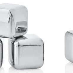 LOUNGE Kitchen Stainless Steel Ice Cubes - Set Of 4