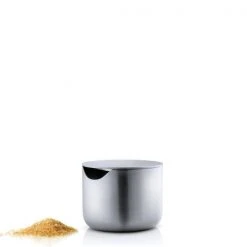 BASIC Stainless Steel Sugar Bowl With Lid 3.4oz Kitchen