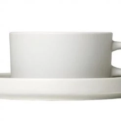 Dining Together PILAR Tea Cups With Saucers, 6 Oz, Set Of 2