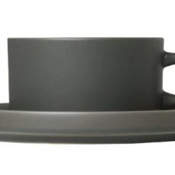 Dining Together PILAR Tea Cups With Saucers, 6 Oz, Set Of 2