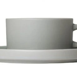 Dining Together PILAR Tea Cups With Saucers, 6 Oz, Set Of 2