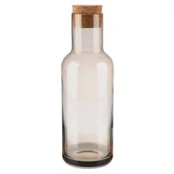 FUUM Water Carafe - 34 Ounce - With Cork Lid