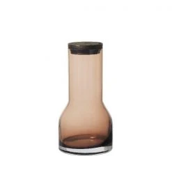LUNGO Water Carafe - 20 Ounce - With Oak Lid Now Trending