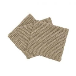 WIPE PERLA Knitted Dish Cloths - Set Of 3 - Cotton Now Trending