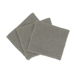 WIPE PERLA Knitted Dish Cloths - Set Of 3 - Cotton Now Trending