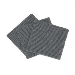 WIPE PERLA Knitted Dish Cloths - Set Of 3 - Cotton Now Trending