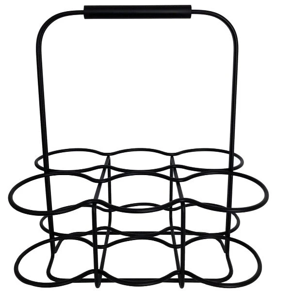 New Arrivals WIRES 6 Bottle Carrier With Handle - Black 1 New Arrivals WIRES 6 Bottle Carrier With Handle - Black