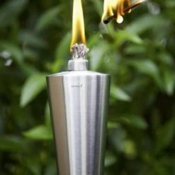 ORCHOS Stainless Steel Outdoor Garden Torch - Cone