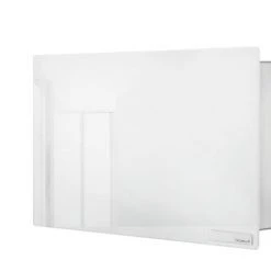 VELIO Glass Magnet Board W/Key Box - White Or Grey- 11.8 X 7.9 Inches The Clean Look Of All White