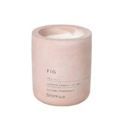 (FRAGA) The Clean Look Of All White Scented Candle In Concrete Container - Small