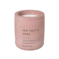 (FRAGA) The Clean Look Of All White Scented Candle In Concrete Container - Small