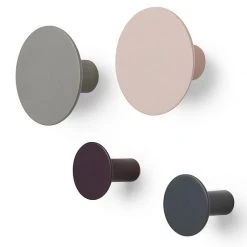 PONTO The Clean Look Of All White Wall Hooks - Set Of 4