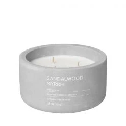 (FRAGA) Scented Candle In Concrete Container - 3 Wick