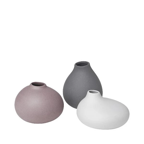 NONA Porcelain Mini Vases - Set Of 3 New Arrivals 1 NONA Porcelain Mini Vases - Set Of 3 New Arrivals