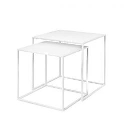 FERA Nesting Tables - Set Of 2 The Clean Look Of All White