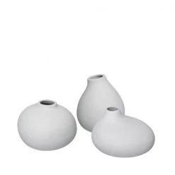 NONA Porcelain Mini Vases - Set Of 3 New Arrivals 12 NONA Porcelain Mini Vases - Set Of 3 New Arrivals