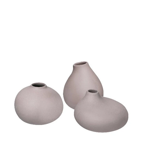 NONA Porcelain Mini Vases - Set Of 3 New Arrivals 4 NONA Porcelain Mini Vases - Set Of 3 New Arrivals