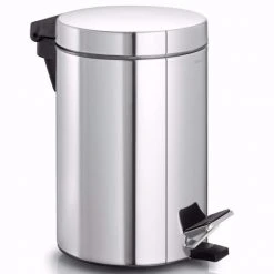 NEXIO Pedal Bin Wastepaper Basket - Polished Storage & Organization
