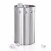 SYMBOLO Storage & Organization Stainless Steel Wastepaper Basket 3.5 Gallon - Circles