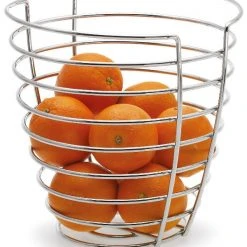 WIRES Fruit Basket - Tall Round Home Decor