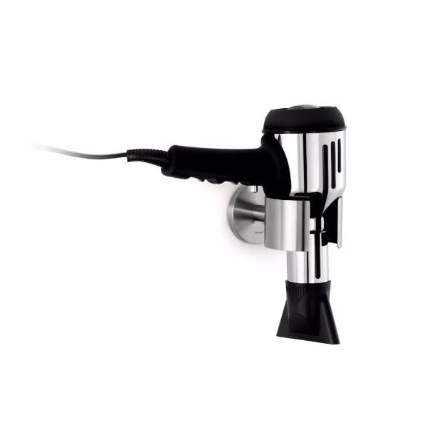 Endlessly Versatile, Small Space Friendly Wall Mounted Hair Dryer Holder - NEXIO 1 Endlessly Versatile, Small Space Friendly Wall Mounted Hair Dryer Holder - NEXIO