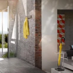 MENOTO Stainless Steel Umbrella Stand W/Polystone Base