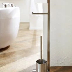 MENOTO Bath Toilet Butler With Short Brush Holder - 2 Roll