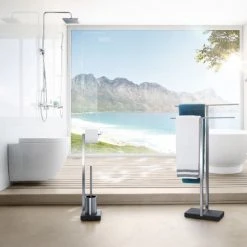 MENOTO Toilet Butler With Short Brush Holder - 1 Roll Bath