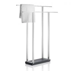 MENOTO Free Standing Towel Rack - Wide - Polished Bath