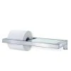 MENTO Bath Wall Mounted Toilet Paper Holder - W/Glass Shelf - Menoto