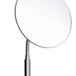 VISTA Bath Flexible Arm Cosmetic Mirror With 5 X Magnification-Chrome Plated