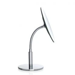 VISTA Bath Flexible Arm Cosmetic Mirror With 5 X Magnification-Chrome Plated