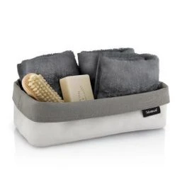 ARA Endlessly Versatile, Small Space Friendly Storage Basket Reversible Canvas Large