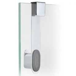 Glass Door Shower Hook - Polished - AREO Endlessly Versatile, Small Space Friendly