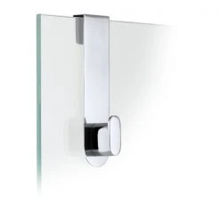 Glass Door Shower Hook - Polished - AREO Endlessly Versatile, Small Space Friendly