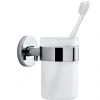 AREO Wall Mounted Toothbrush Holder Frosted Glass - Polished