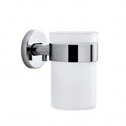 AREO Wall Mounted Toothbrush Holder Frosted Glass - Polished