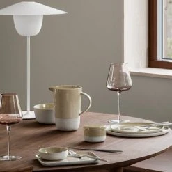 New Arrivals Ceramic Stoneware Snack Plates Set Of 4 - SABLO