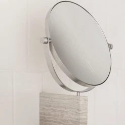 New Arrivals LAMURA Marble Wall-Mounted Vanity Mirror