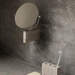 New Arrivals LAMURA Marble Wall-Mounted Vanity Mirror
