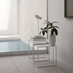 FERA Nesting Tables - Set Of 2 The Clean Look Of All White