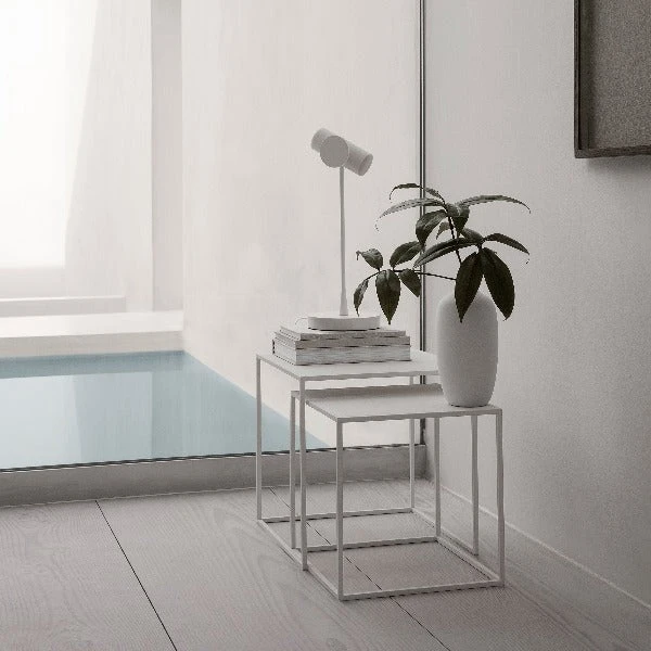 FERA Nesting Tables - Set Of 2 The Clean Look Of All White